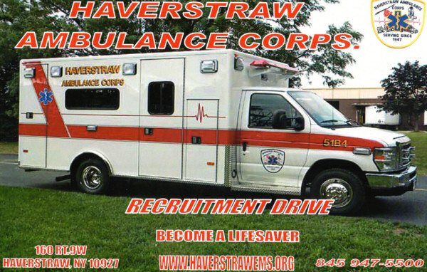 Volunteer with the Haverstraw Ambulance Corps, Haverstraw, NY